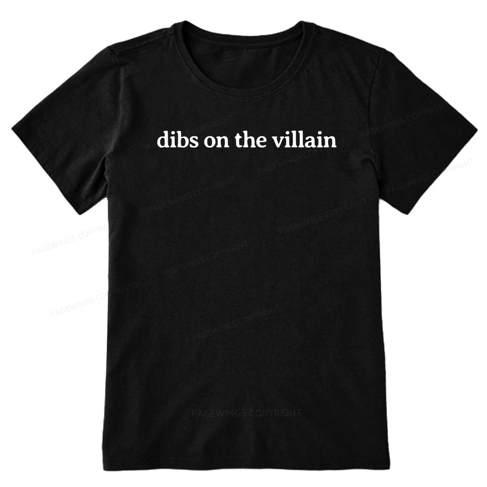 Pagewings Dibs On The Villain Unisex Classic T-shirt