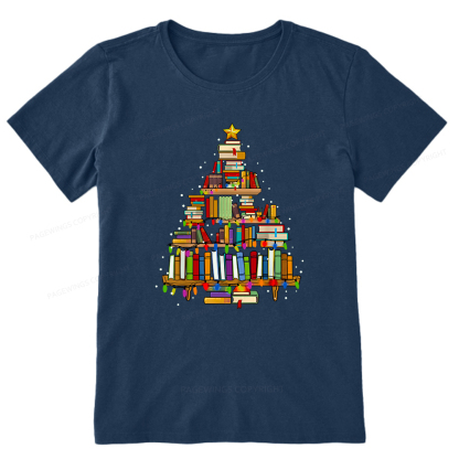 Pagewings Christmas Books Tree Unisex Classic T-shirt