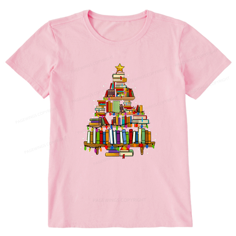 Pagewings Christmas Books Tree Unisex Classic T-shirt