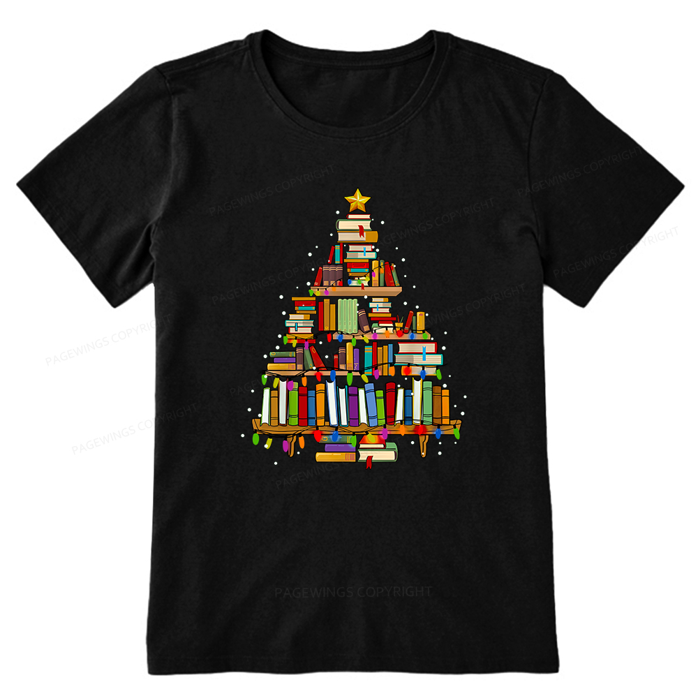 Pagewings Christmas Books Tree Unisex Classic T-shirt