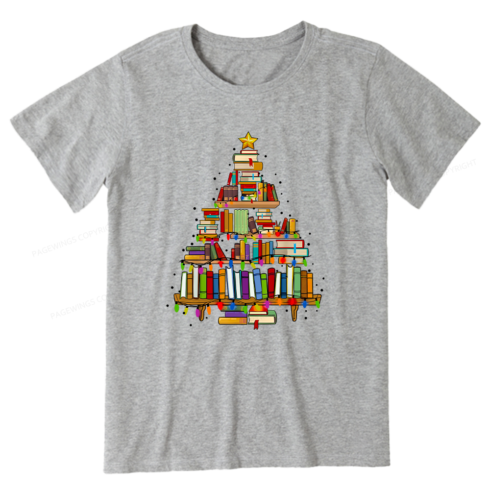 Pagewings Christmas Books Tree Unisex Classic T-shirt