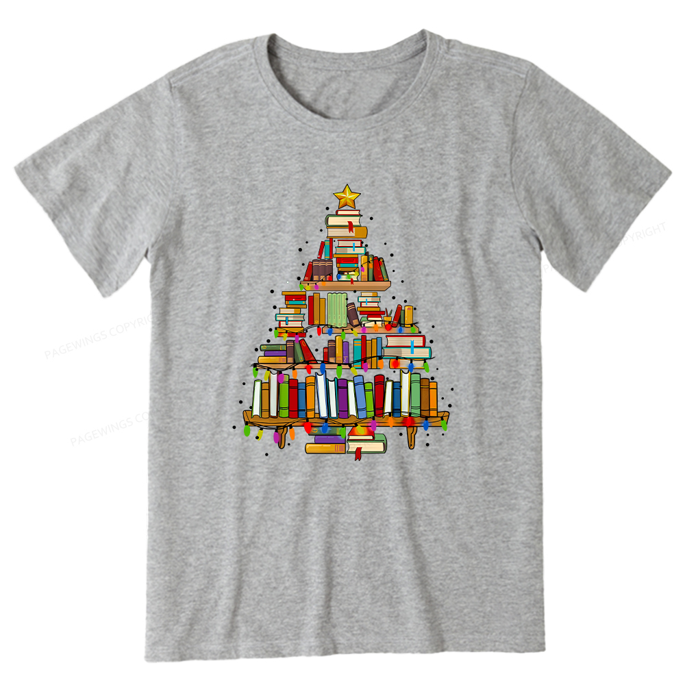 Pagewings Christmas Books Tree Unisex Classic T-shirt