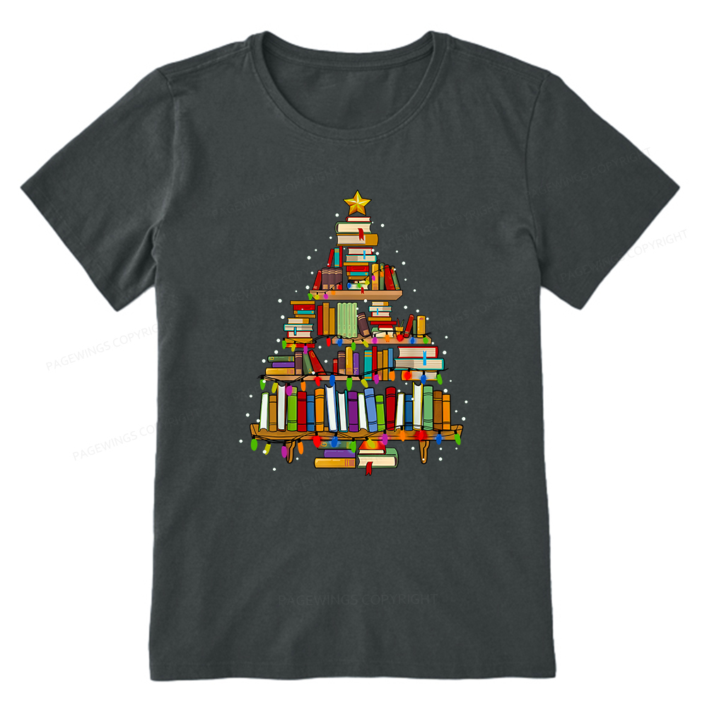 Pagewings Christmas Books Tree Unisex Classic T-shirt