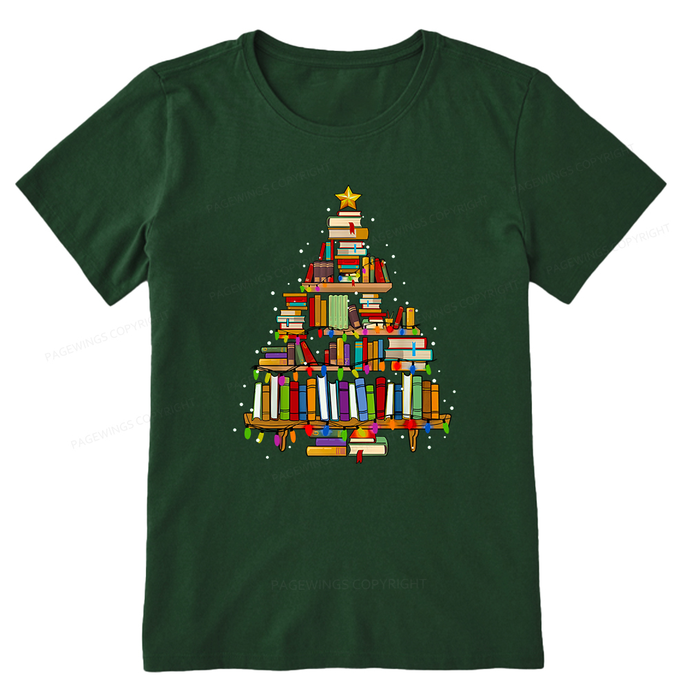 Pagewings Christmas Books Tree Unisex Classic T-shirt