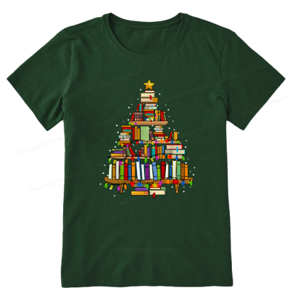 Pagewings Christmas Books Tree Unisex Classic T-shirt