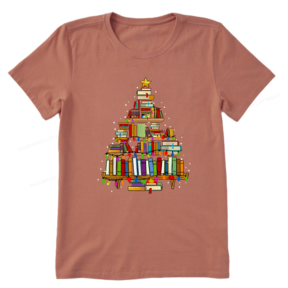Pagewings Christmas Books Tree Unisex Classic T-shirt