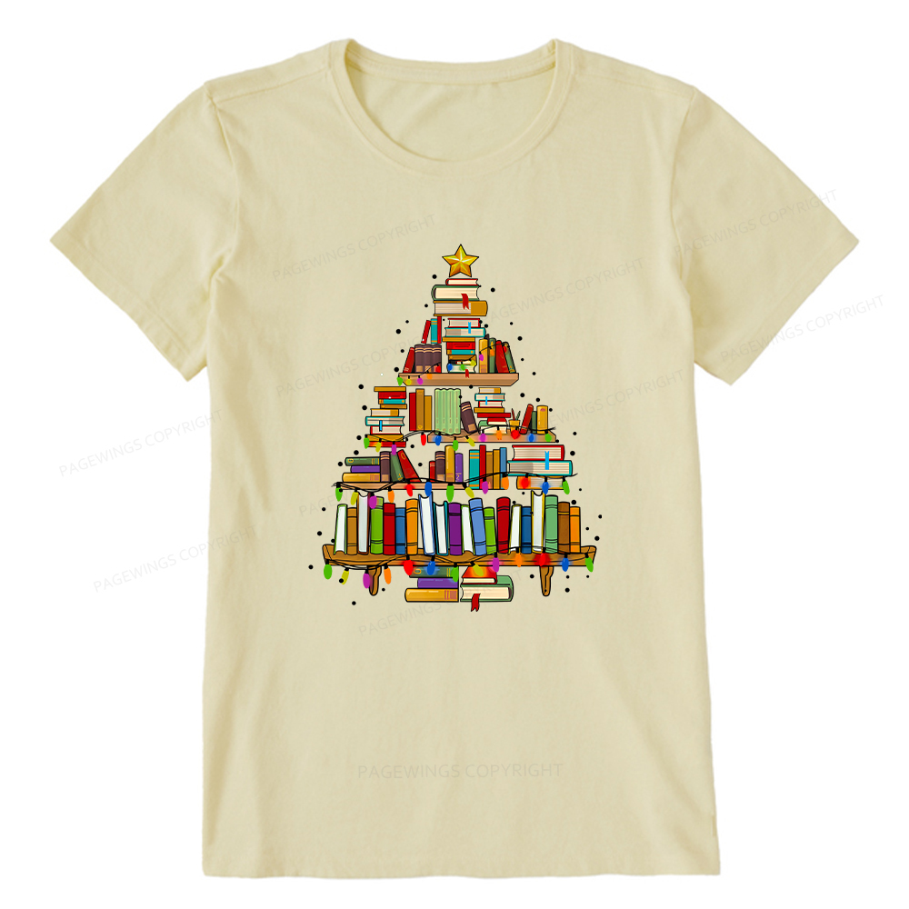Pagewings Christmas Books Tree Unisex Classic T-shirt