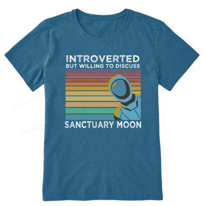 Pagewings Introverted But Willing to Discuss Sanctuary Moon Unisex Classic T-shirt