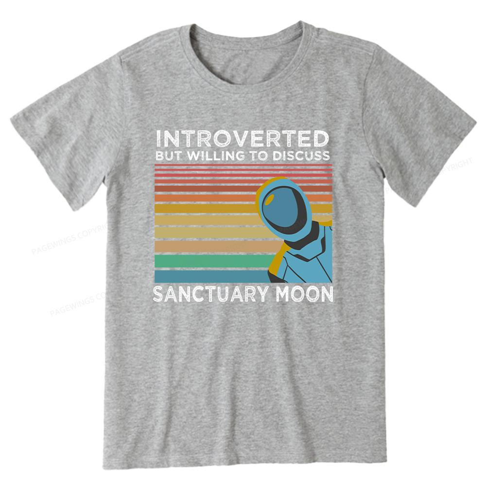 Pagewings Introverted But Willing to Discuss Sanctuary Moon Unisex Classic T-shirt