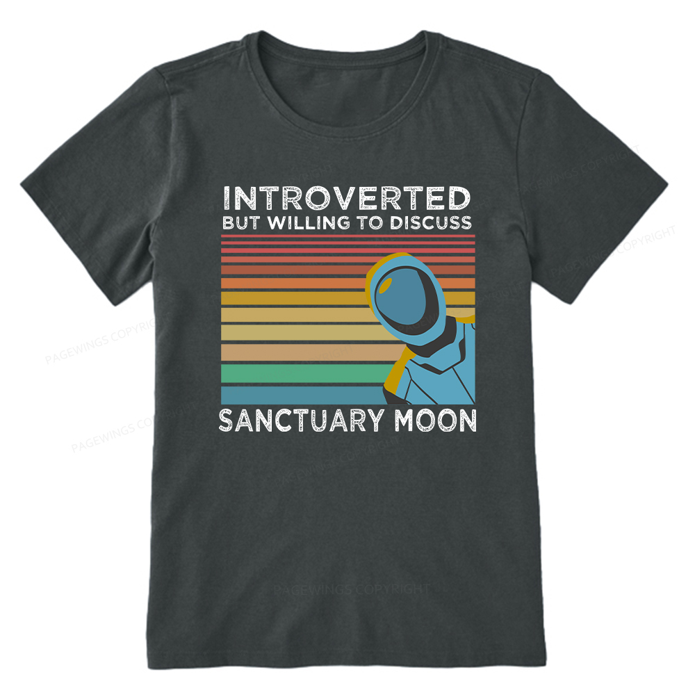 Pagewings Introverted But Willing to Discuss Sanctuary Moon Unisex Classic T-shirt