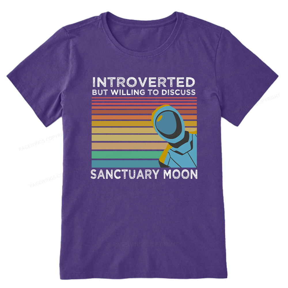 Pagewings Introverted But Willing to Discuss Sanctuary Moon Unisex Classic T-shirt