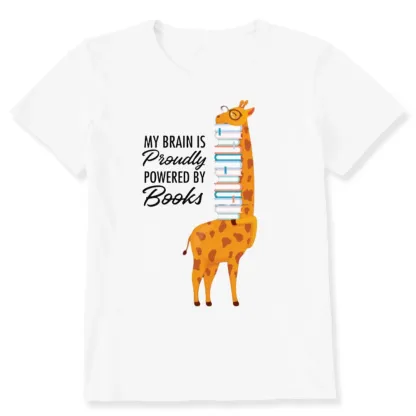 Pagewings My Brain Is Proudly Powered By Books Unisex Classic T-shirt