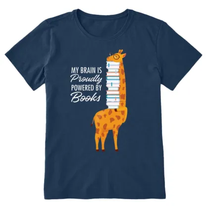 Pagewings My Brain Is Proudly Powered By Books Unisex Classic T-shirt