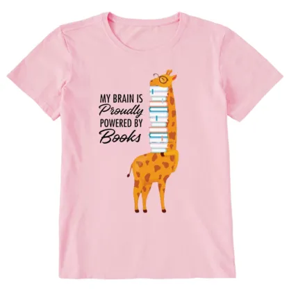 Pagewings My Brain Is Proudly Powered By Books Unisex Classic T-shirt