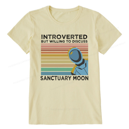 Pagewings Introverted But Willing to Discuss Sanctuary Moon Unisex Classic T-shirt