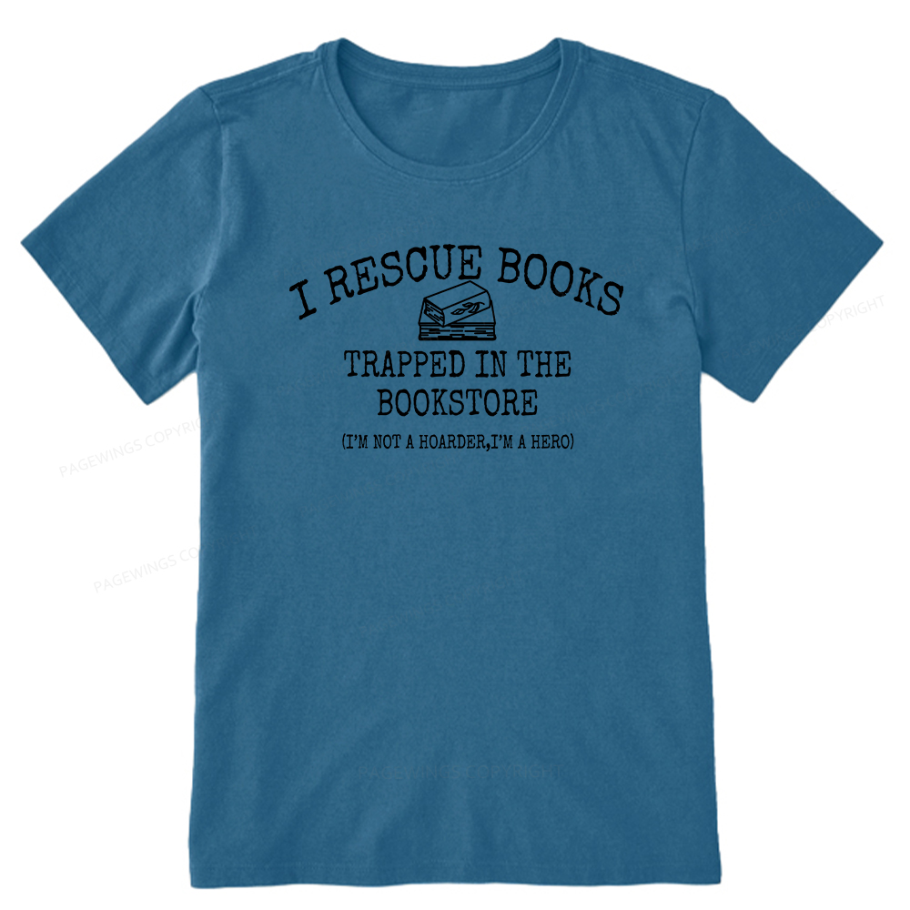 Pagewings Rescue Books Trapped In The Bookstore Unisex Classic T-shirt