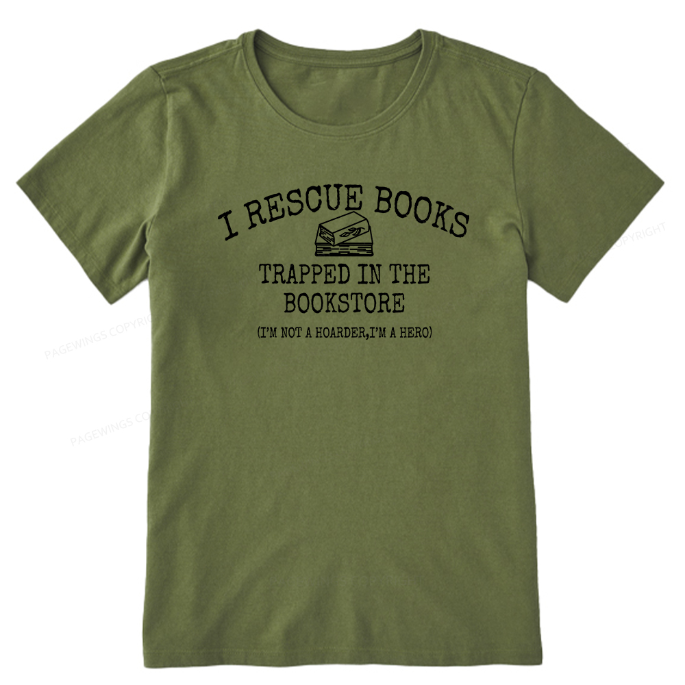 Pagewings Rescue Books Trapped In The Bookstore Unisex Classic T-shirt