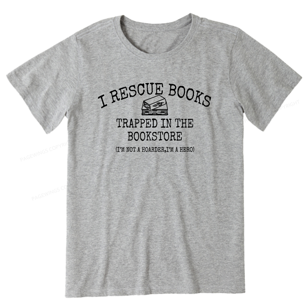 Pagewings Rescue Books Trapped In The Bookstore Unisex Classic T-shirt