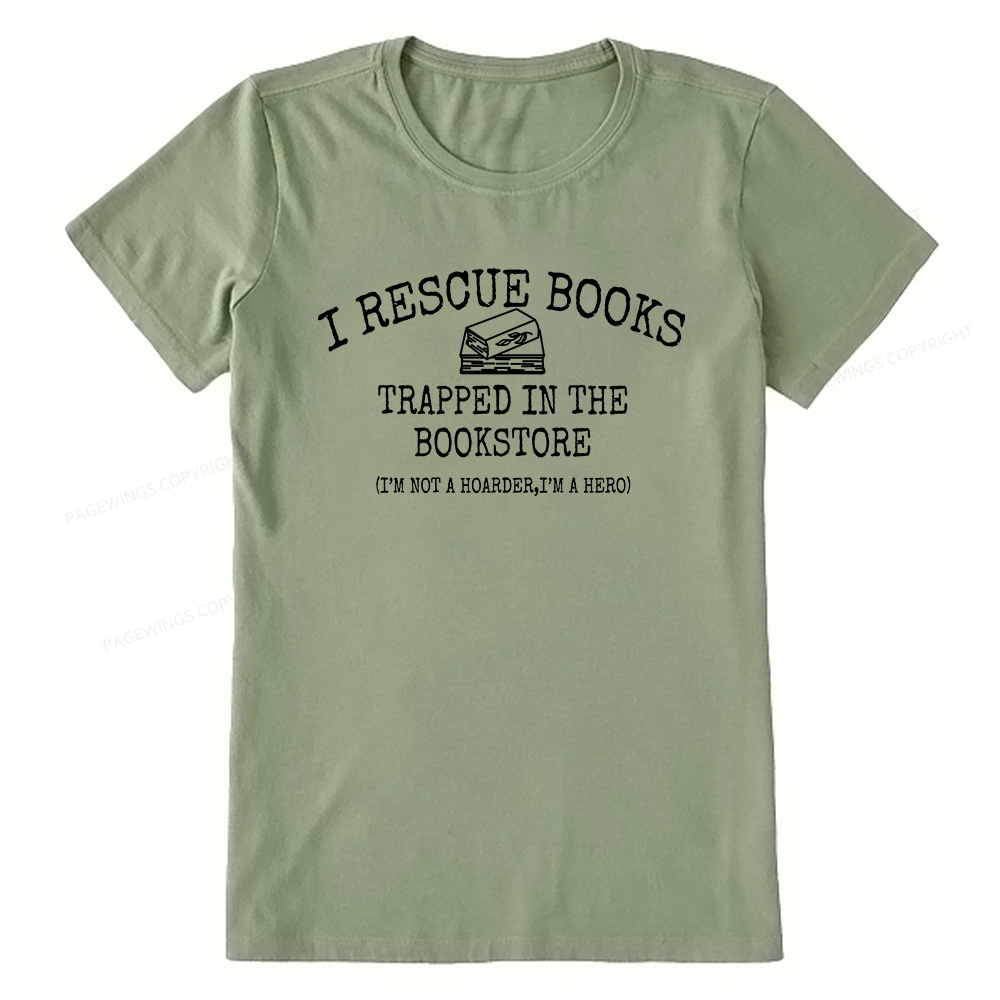 Pagewings Rescue Books Trapped In The Bookstore Unisex Classic T-shirt