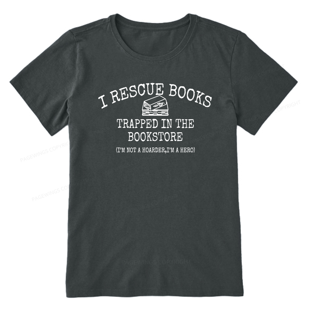 Pagewings Rescue Books Trapped In The Bookstore Unisex Classic T-shirt