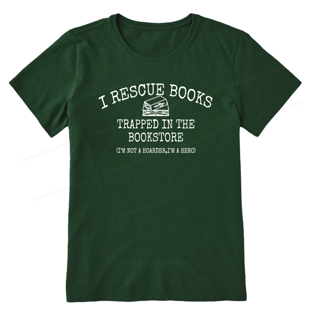 Pagewings Rescue Books Trapped In The Bookstore Unisex Classic T-shirt