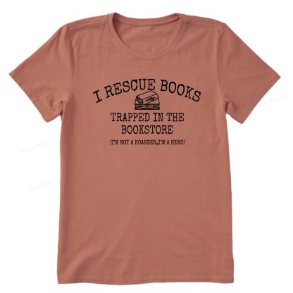 Pagewings Rescue Books Trapped In The Bookstore Unisex Classic T-shirt