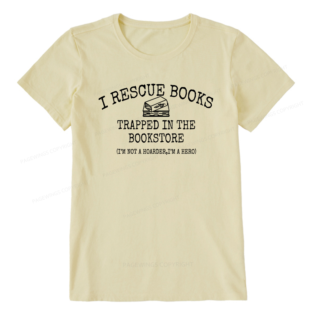 Pagewings Rescue Books Trapped In The Bookstore Unisex Classic T-shirt