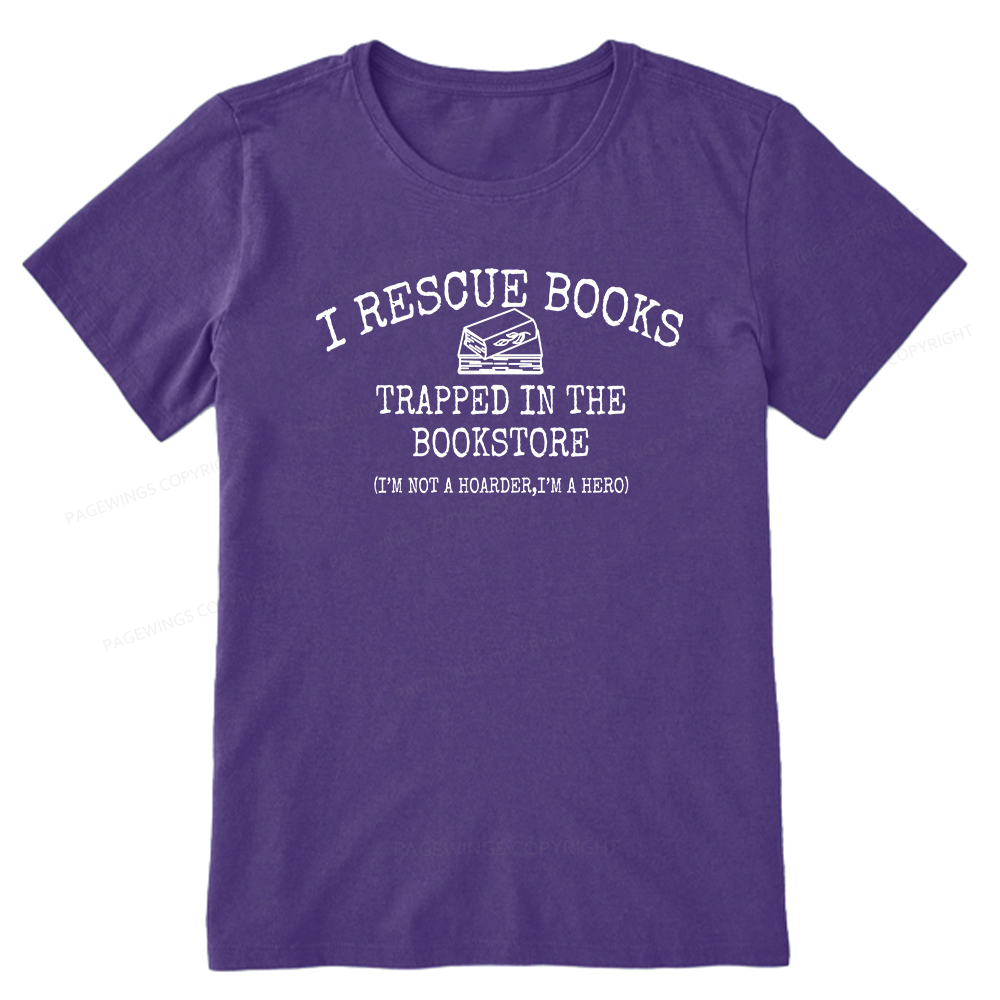 Pagewings Rescue Books Trapped In The Bookstore Unisex Classic T-shirt