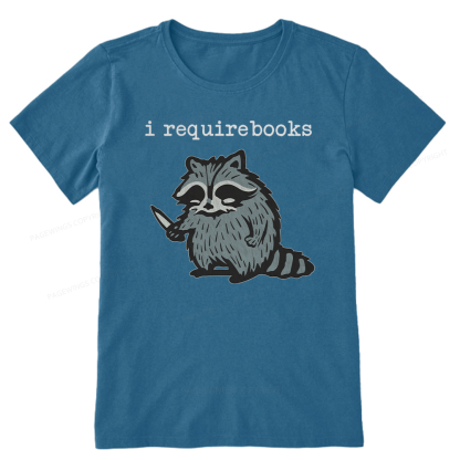 Pagewings I Require Books Unisex Classic T-shirt