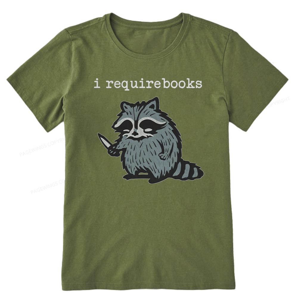 Pagewings I Require Books Unisex Classic T-shirt