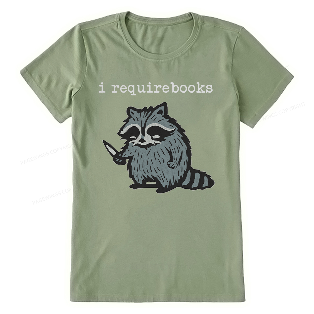 Pagewings I Require Books Unisex Classic T-shirt