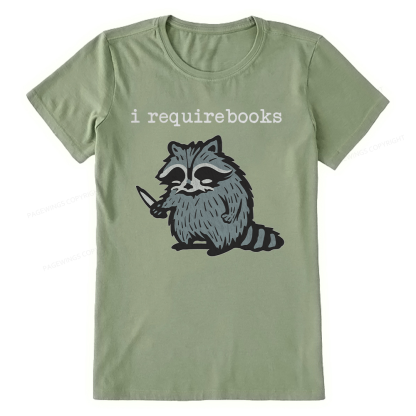 Pagewings I Require Books Unisex Classic T-shirt