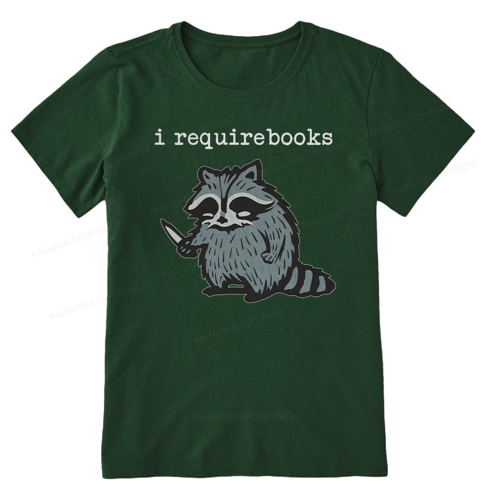 Pagewings I Require Books Unisex Classic T-shirt