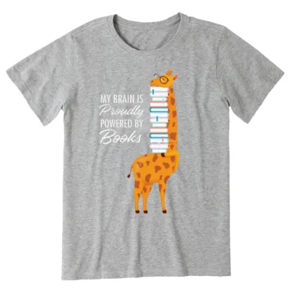 Pagewings My Brain Is Proudly Powered By Books Unisex Classic T-shirt