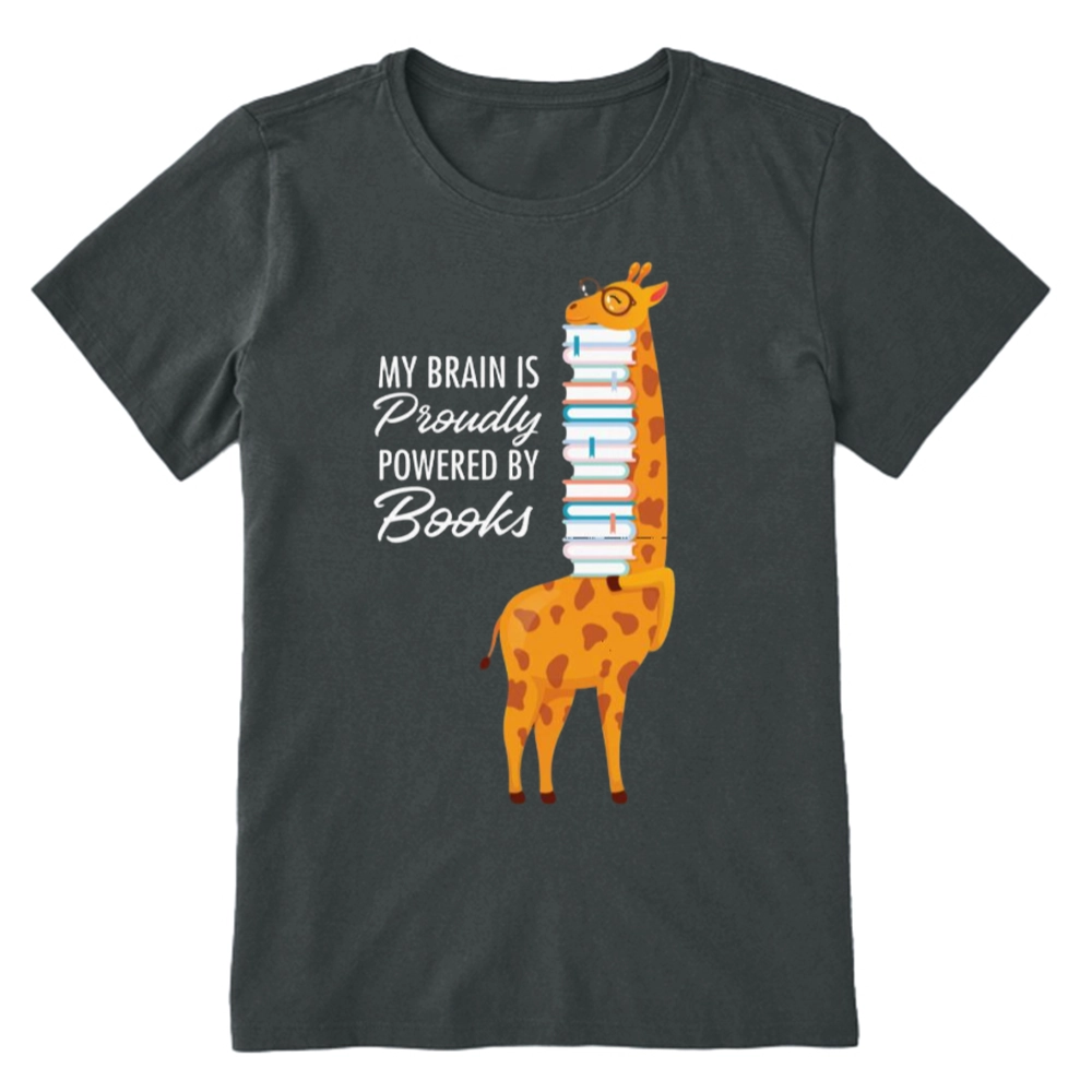 Pagewings My Brain Is Proudly Powered By Books Unisex Classic T-shirt