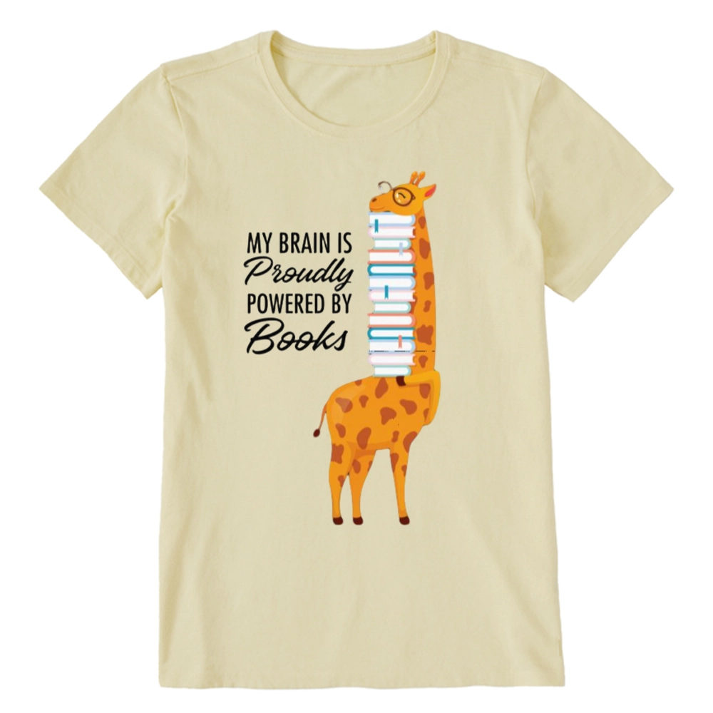 Pagewings My Brain Is Proudly Powered By Books Unisex Classic T-shirt