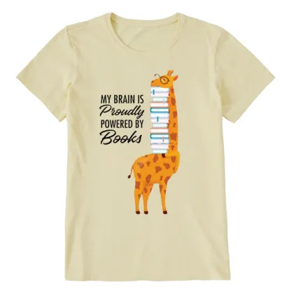 Pagewings My Brain Is Proudly Powered By Books Unisex Classic T-shirt