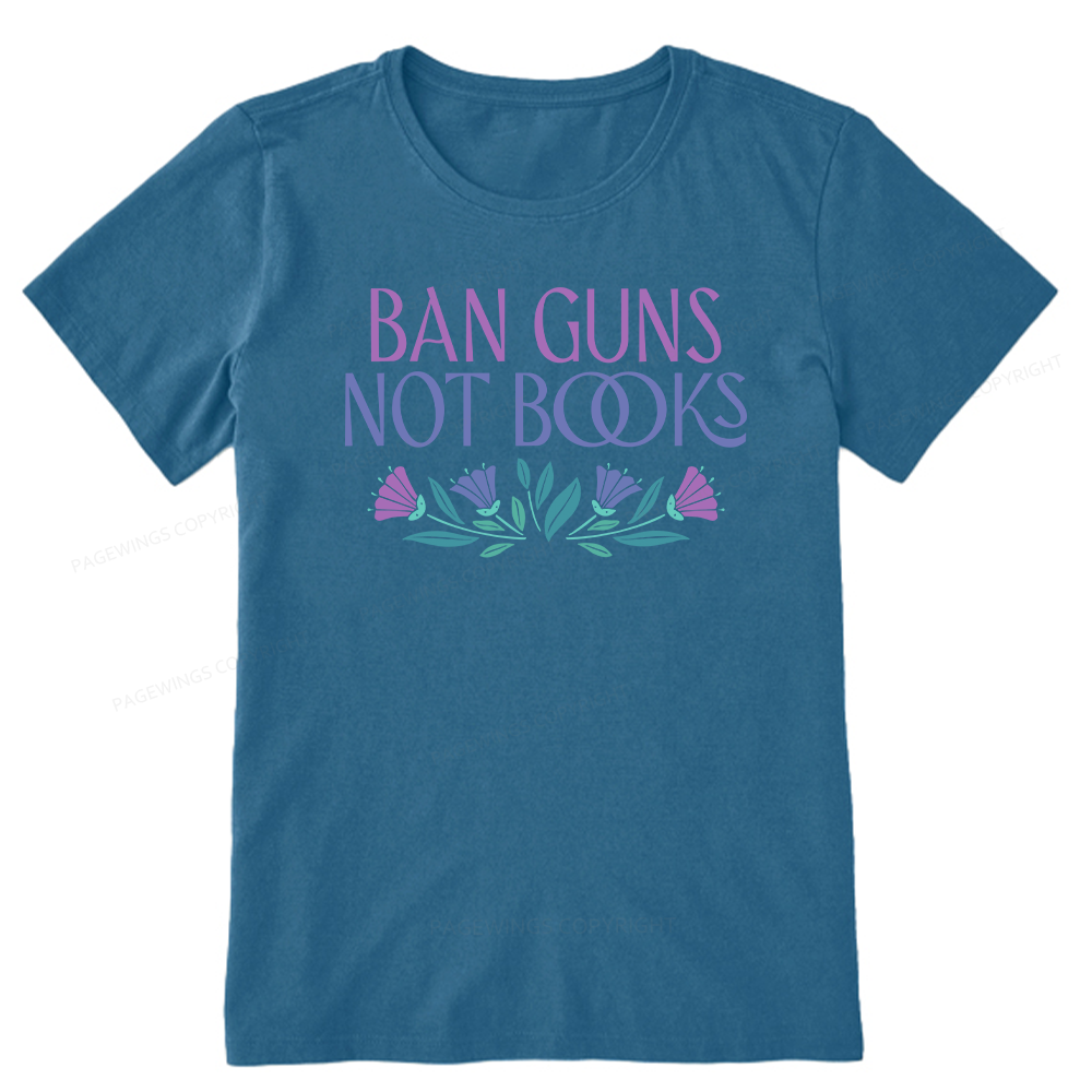 Pagewings Ban Guns Not Books Unisex Classic T-shirt