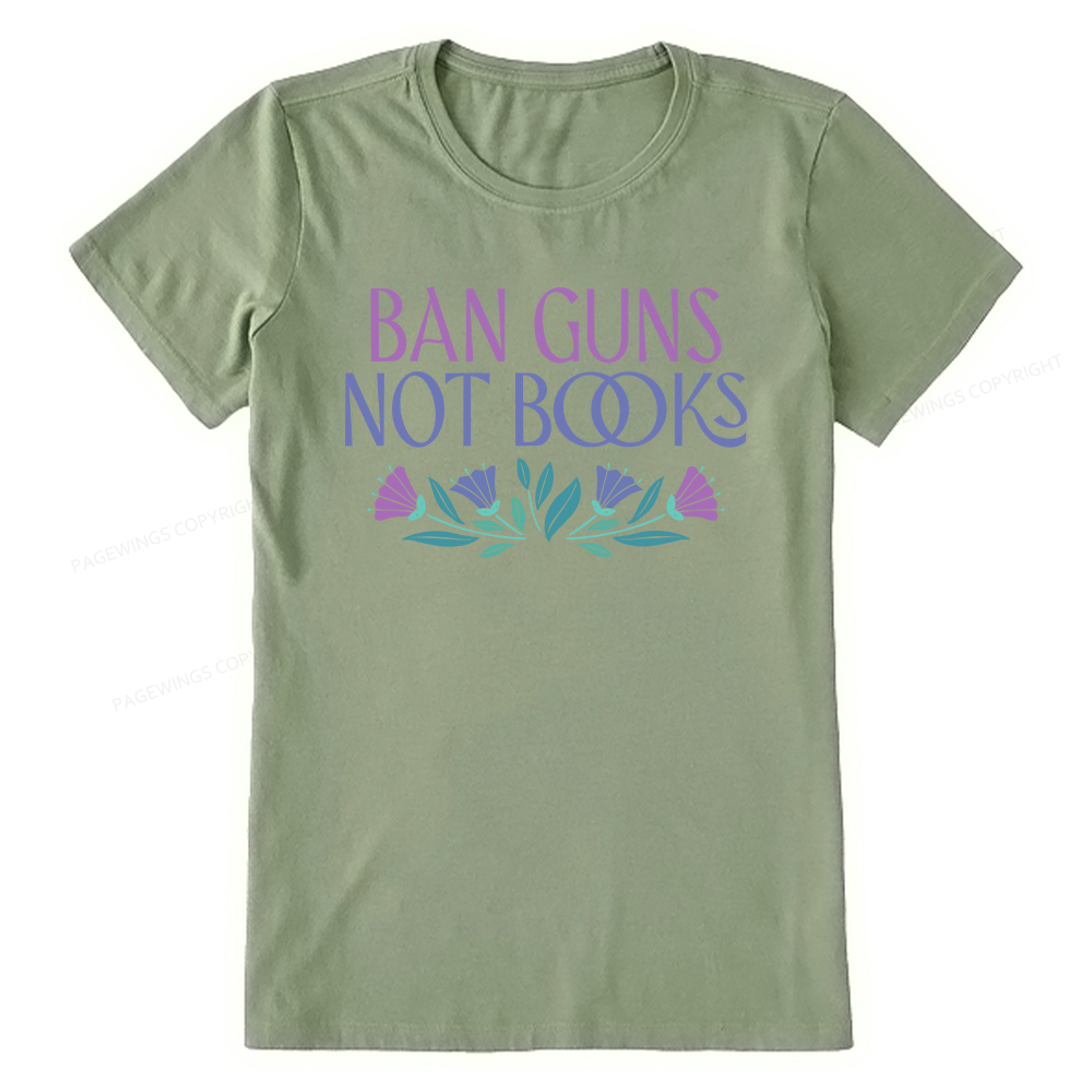 Pagewings Ban Guns Not Books Unisex Classic T-shirt