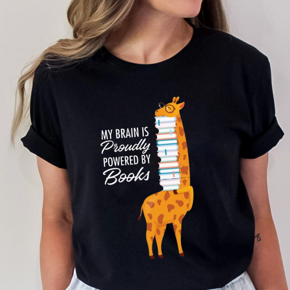 Pagewings My Brain Is Proudly Powered By Books Unisex Classic T-shirt
