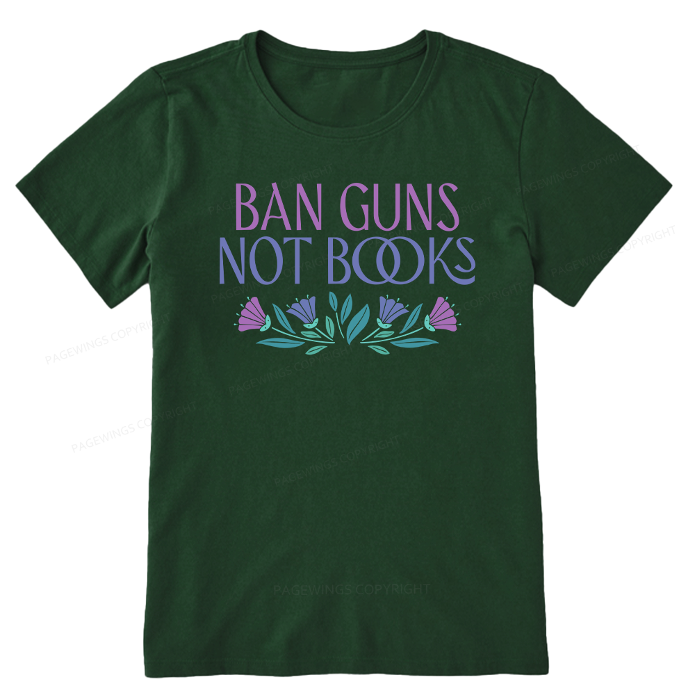 Pagewings Ban Guns Not Books Unisex Classic T-shirt