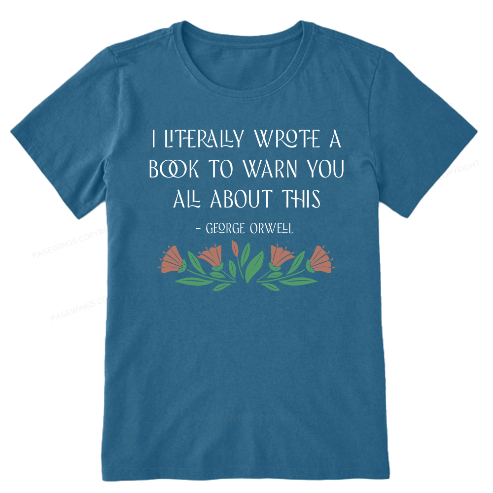 Pagewings I Literally Wrote A Book To Warn You All About This Unisex Classic T-shirt