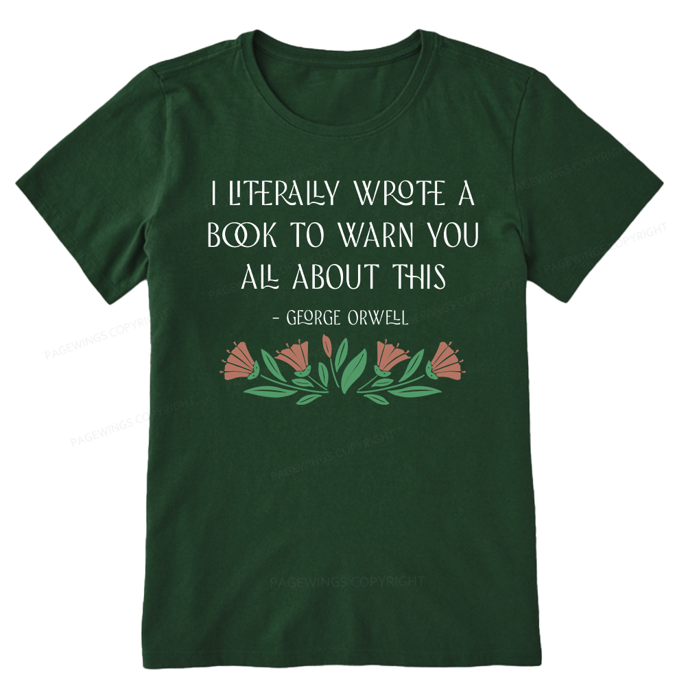 Pagewings I Literally Wrote A Book To Warn You All About This Unisex Classic T-shirt