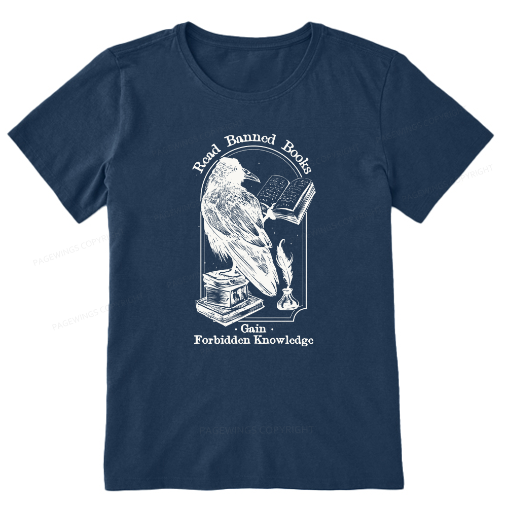 Pagewings Read Banned Books Gain Forbidden Knowledge Unisex Classic T-shirt