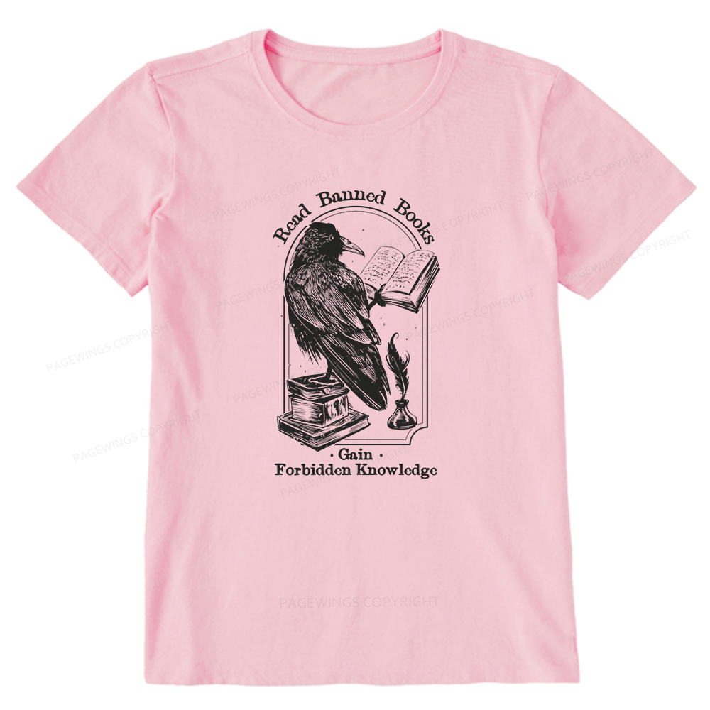Pagewings Read Banned Books Gain Forbidden Knowledge Unisex Classic T-shirt