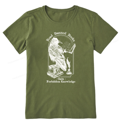 Pagewings Read Banned Books Gain Forbidden Knowledge Unisex Classic T-shirt