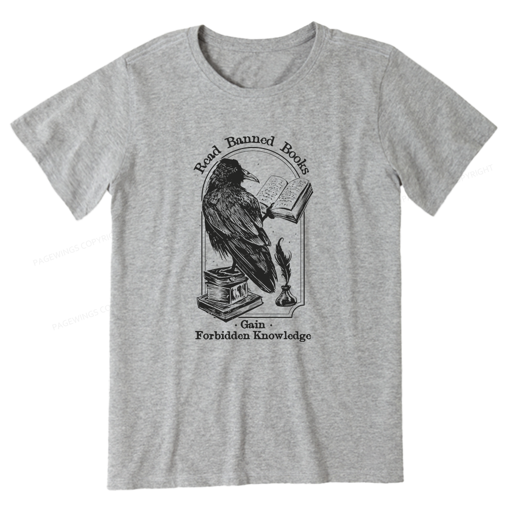 Pagewings Read Banned Books Gain Forbidden Knowledge Unisex Classic T-shirt
