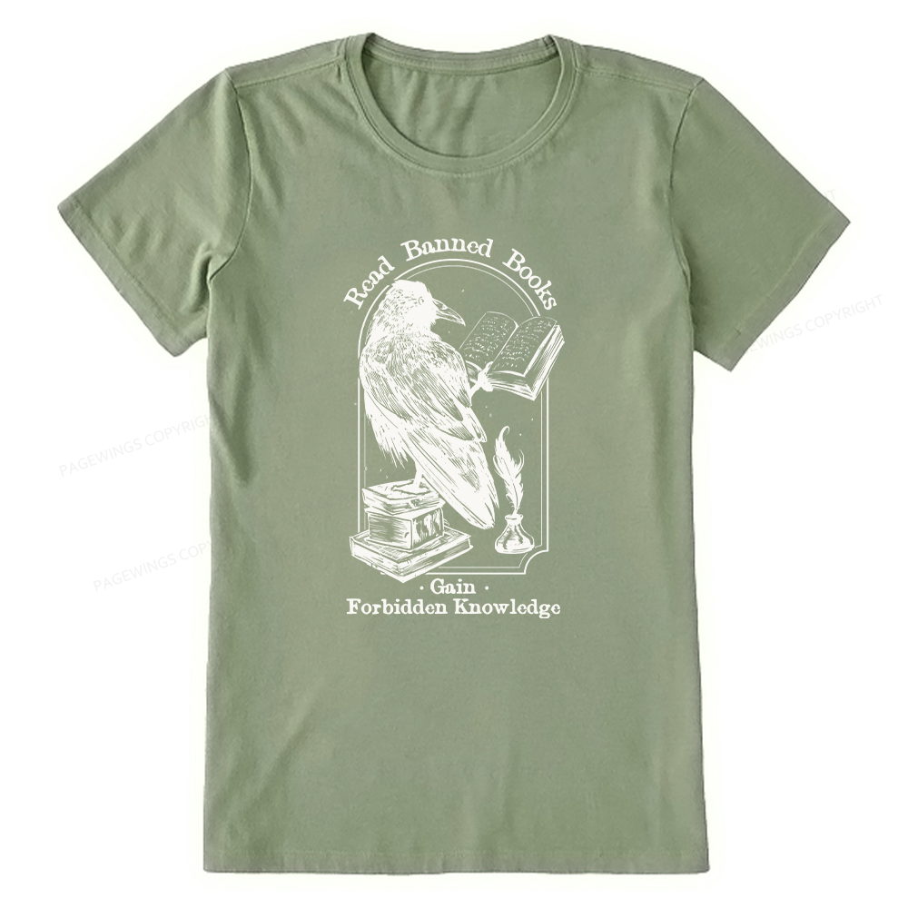 Pagewings Read Banned Books Gain Forbidden Knowledge Unisex Classic T-shirt