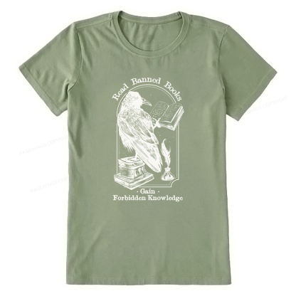 Pagewings Read Banned Books Gain Forbidden Knowledge Unisex Classic T-shirt