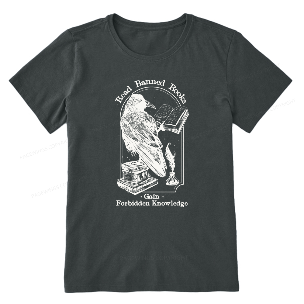 Pagewings Read Banned Books Gain Forbidden Knowledge Unisex Classic T-shirt